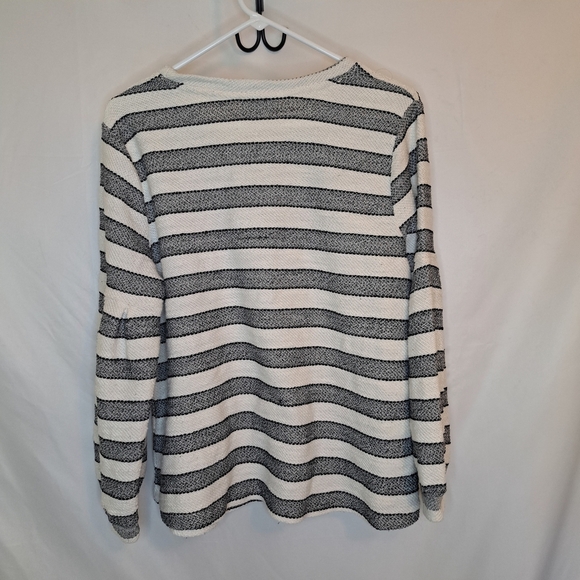 Style & Co. Black and White Woven Top Size Meduim #195 - Picture 2 of 7